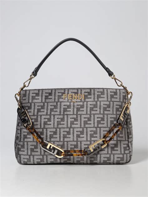 borse fendi tessuto tracolla|Borse a spalla per Donna .